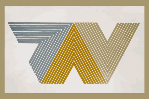 Frank Stella's 'V Series' , The Geometric Chevron Designs
