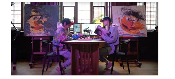 Jessie Foakes' work goes on display at the Yamaha Store in London