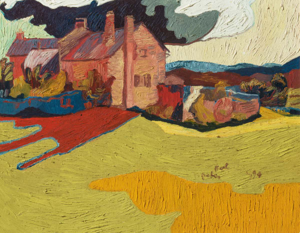Peter Bol, Het huis van Evesque, 1994, 72x92 cm