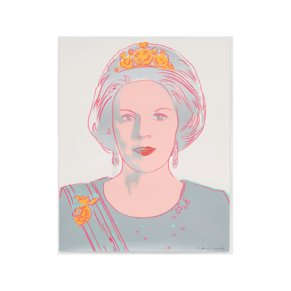 Andy Warhol, Reigning Queens (1985) Queen Beatrix of The Netherlands (Edition 12/40)