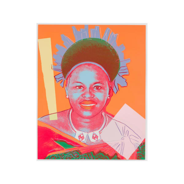 Andy Warhol, Reigning Queens (1985) Queen Ntombi Twala of Swaziland (Edition 12/40)
