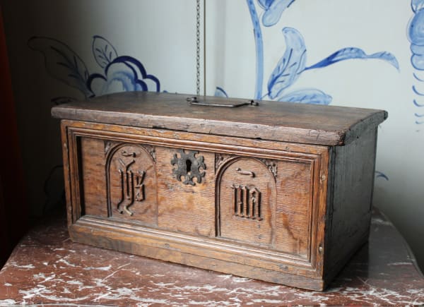 early 16th century gothic carved oak box