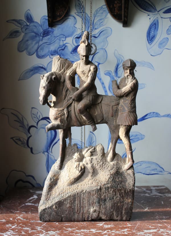 Early 16th century carved Flemish group
