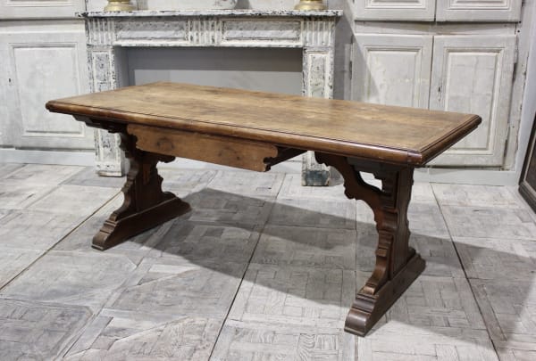 19th century French trestle table