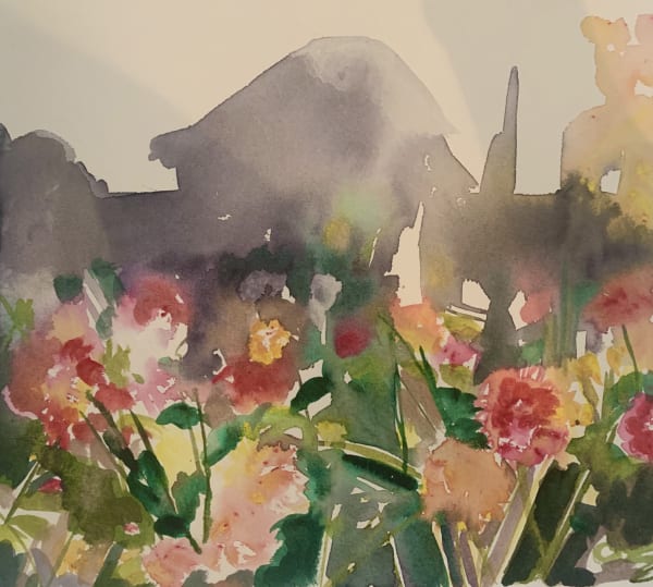shakespears garden watercolours on paper