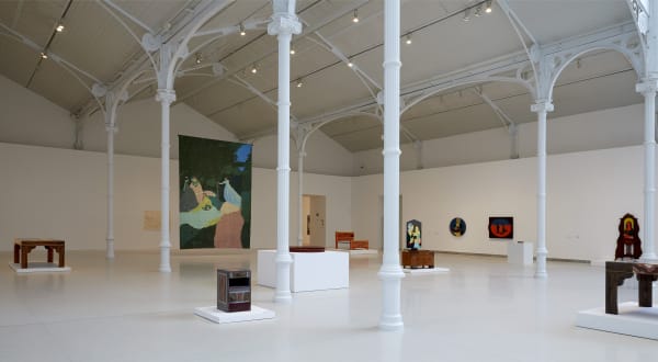 Installation view, Beatriz González, Museo Nacional Centro de Arte Reina Sofia, Madrid, Spain, 2018