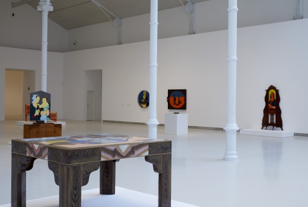 Installation view, Beatriz González, Museo Nacional Centro de Arte Reina Sofia, Madrid, Spain, 2018
