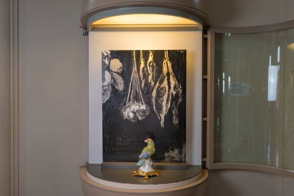 Installation view, Uwe Wittwer: Settings of Wrath, Musée Ariana, Geneva, Switzerland, 2020