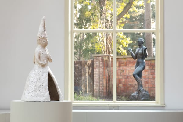 Installation view, Leiko Ikemura: Witty Witches, Georg Kolbe Museum, Berlin, Germany, 2023
