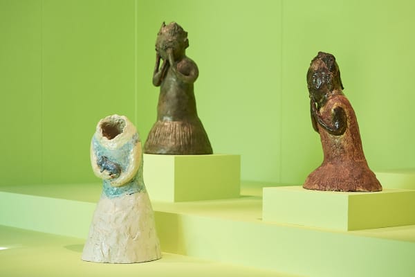 Installation view, Leiko Ikemura: Usagi in Wonderland, Sainsbury Art Center, Norwich, England, 2021