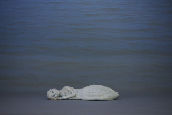 Installation view, Leiko Ikemura: Usagi in Wonderland, Sainsbury Art Center, Norwich, England, 2021