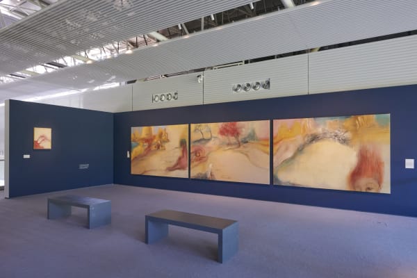 Installation view, Leiko Ikemura: Usagi in Wonderland, Sainsbury Art Center, Norwich, England, 2021