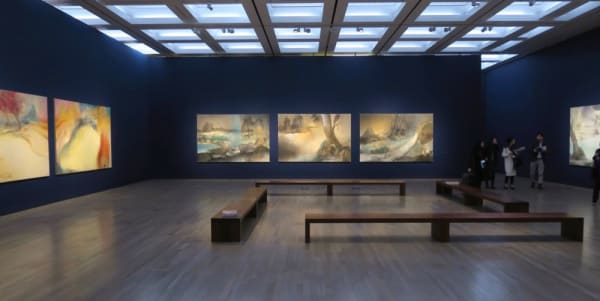 Installation view, Leiko Ikemura: Our Planet – Earth & Stars, The National Art Center, Tokyo, Japan, 2019