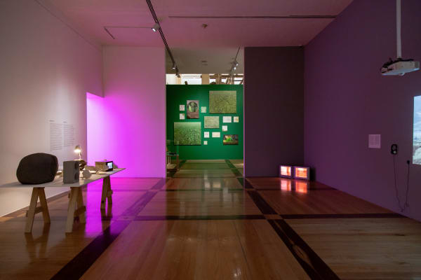 Installation view, Melanie Smith: Farce and Artifice, MARCO Museo de Arte Contemporáneo de Monterrey, Monterrey, Mexico, 2020