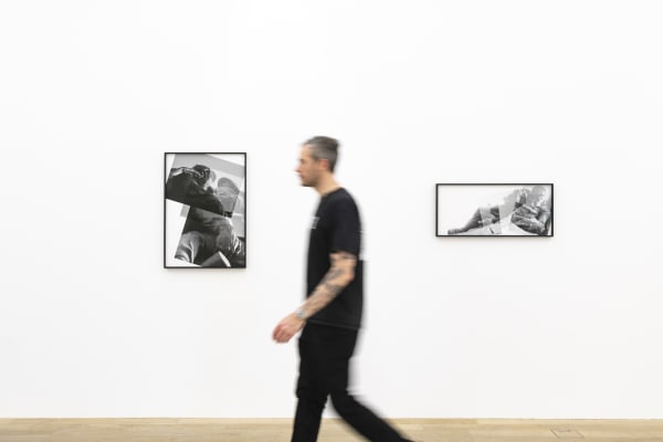 Installation view, Artur Zmijewski: Against, Galerie Peter Kilchmann, Zahnradstrasse, Zurich, Switzerland, 2023, Photo: Sebastian Schaub