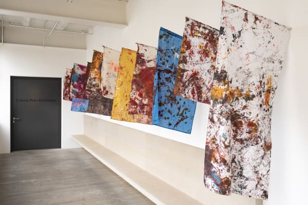Installation view, Artur Zmijewski: Against, Galerie Peter Kilchmann, Zahnradstrasse, Zurich, Switzerland, 2023, Photo: Sebastian Schaub