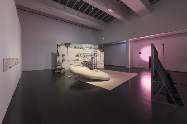 Installation view, Melanie Smith: Farce and Artifice, MACBA, Barcelona, Spain, 2018