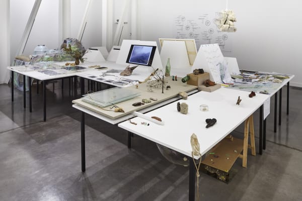 Installation view, Les Calanques, territoire de sciences, source d’inspiration: João Modé, FRAC Marseille, Marseille, France, 2018