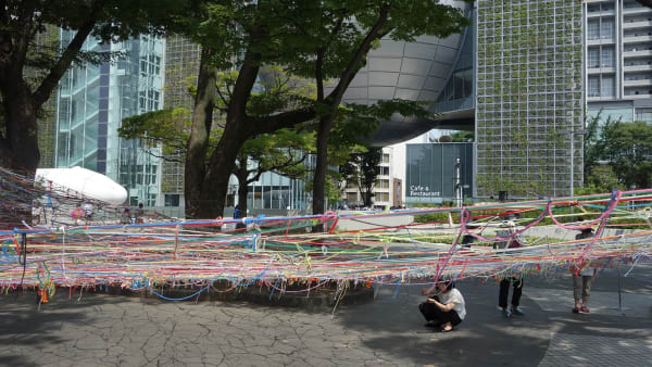Installation view, João Modé: Projeto Rede, Aichi Triennial, Nagoya, Okazaki e Toyokashi, Japan, 2016
