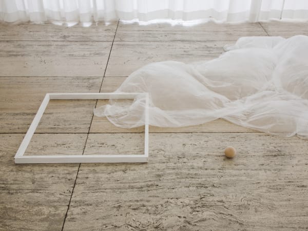 Installation view, Fernanda Gomes, Fundación Jumex, Mexico City, Mexico, 2018, Photo Ramiro Chavez