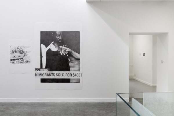 Installation view, Marc Bauer: L'État de la Mer, FRAC Auvergne, Clermont-Ferrand, France, 2021