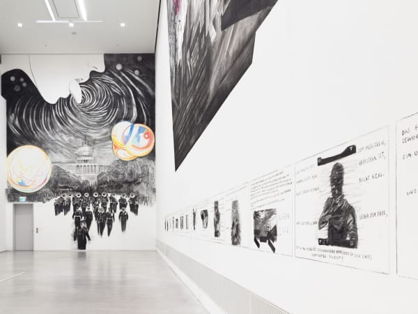 Installation view, Marc Bauer, Berlinische Galerie, Berlin, Germany, 2020-2021