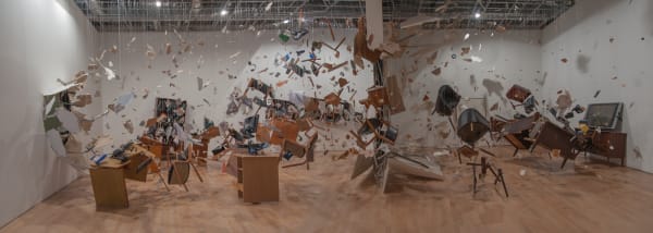 Installation view, Los Carpinteros: La Cosa está Candela, Museo de Arte Miguel Urruita, Bogotá, Colombia, 2017