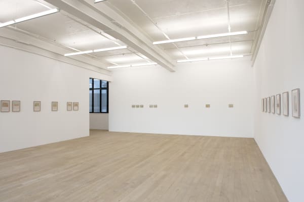 Installation view, Three Statements in Painting: Francis Alÿs, Galerie Peter Kilchmann, Zurich, Switzerland, 2011