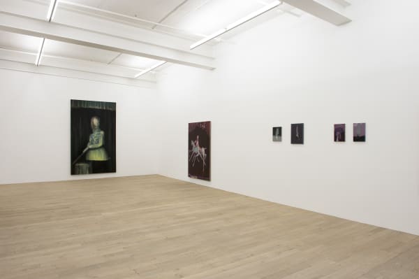 Installation view, Three Statements in Painting: Valérie Favre, Galerie Peter Kilchmann, Zurich, Switzerland, 2011