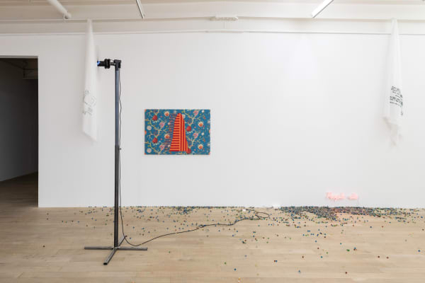 Installation view, Maja Bajevic: Watch Your Step, Galerie Peter Kilchmann, Zurich, Switzerland, 2022