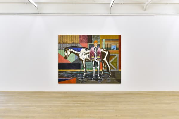 Installation view, Hernan Bas: Interiors, Galerie Peter Kilchmann, Zurich, Switzerland, 2020