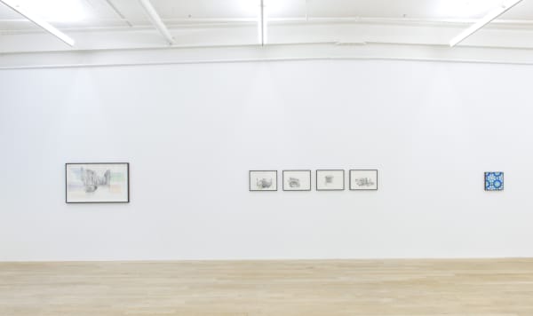 Installation view, Marc Bauer: An unser Schicksal von Heute und Morgen, Galerie Peter Kilchmann, Zurich, Switzerland, 2017, Photo: Sebastian Schaub