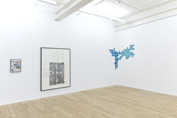 Installation view, Marc Bauer: An unser Schicksal von Heute und Morgen, Galerie Peter Kilchmann, Zurich, Switzerland, 2017, Photo: Sebastian Schaub