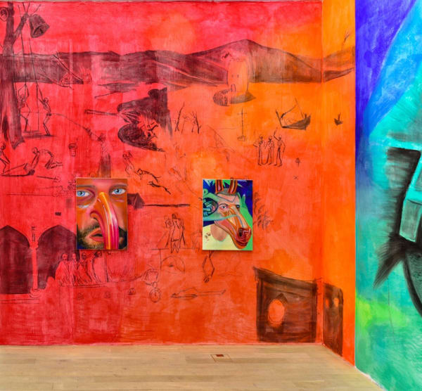 Installation view, Marc Bauer: Project on the occasion of the Prix Meret Oppenheim 2020, Galerie Peter Kilchmann, Zurich, Switzerland, 2020, Photo: Sebastian Schaub