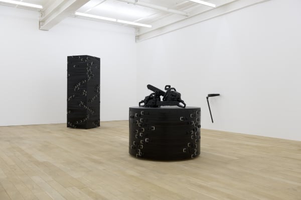 Installation view, Monica Bonvicini: Forget All Instructions, Galerie Petere Kilchmann, Zurich, Switzerland, 2015, Photo: Sebastian Schaub