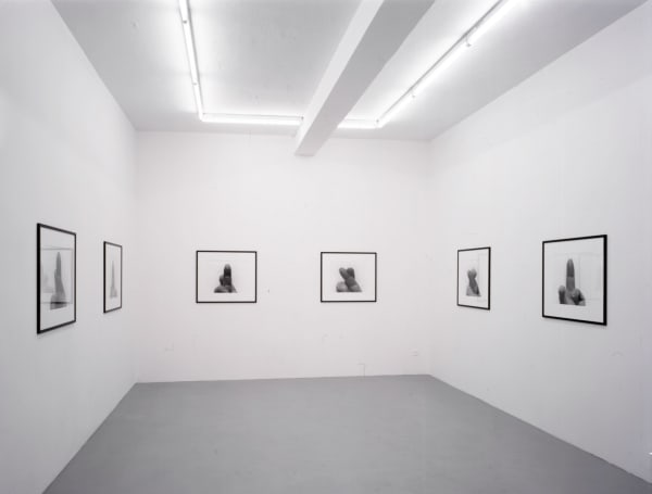 Installation view, John Coplans: Legs Horizontal, Crossed Fingers, Galerie Peter Kilchmann, Zurich, 1999