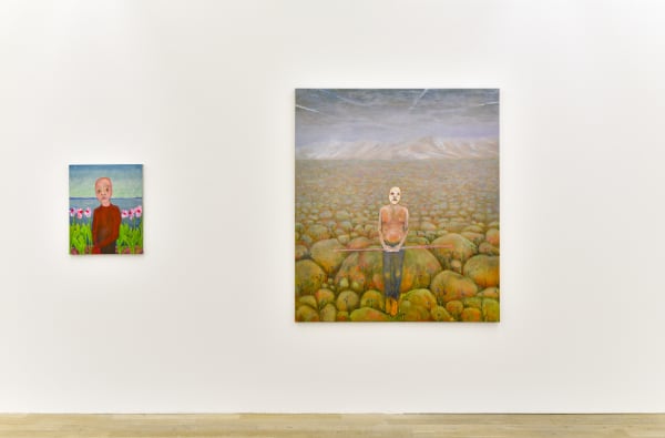 Installation view, Andriu Delpazes: Fluoresce, Galerie Peter Kilchmann, Zurich, Switzerland, 2020, Photo: Sebastian Schaub