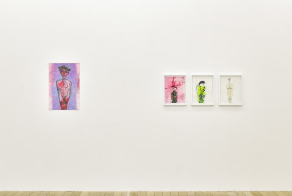 Installation view, Andriu Delpazes: Fluoresce, Galerie Peter Kilchmann, Zurich, Switzerland, 2020, Photo: Sebastian Schaub