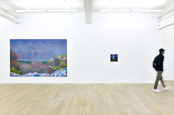 Installation view, Andriu Deplazes: Körper in diffusem Licht, Galerie Peter Kilchmann, Zurich, Switzerland, 2021, Photo: Sebastian Schaub