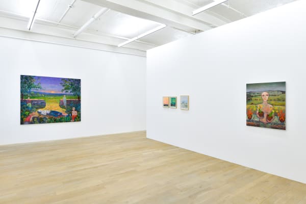 Installation view, Andriu Deplazes: Körper in diffusem Licht, Galerie Peter Kilchmann, Zurich, Switzerland, 2021, Photo: Sebastian Schaub