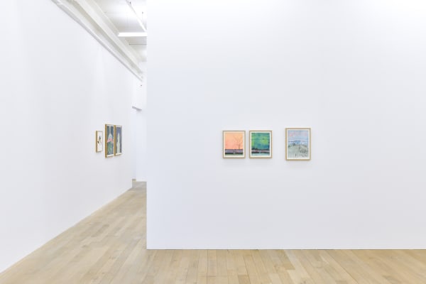 Installation view, Andriu Deplazes: Körper in diffusem Licht, Galerie Peter Kilchmann, Zurich, Switzerland, 2021, Photo: Sebastian Schaub