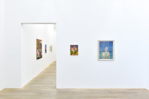 Installation view, Andriu Deplazes: Körper in diffusem Licht, Galerie Peter Kilchmann, Zurich, Switzerland, 2021, Photo: Sebastian Schaub