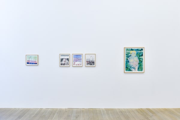 Installation view, Andriu Deplazes: Körper in diffusem Licht, Galerie Peter Kilchmann, Zurich, Switzerland, 2021, Photo: Sebastian Schaub