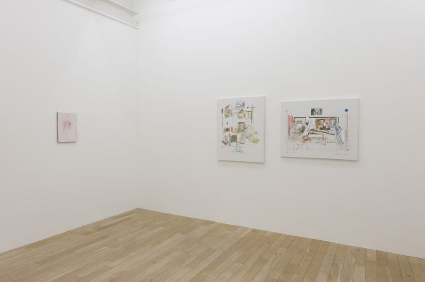 Installation view, Valérie Favre: Paintings, Galerie Peter Kilchmann, Zurich, Switzerland, 2013, Photo: Sebastian Schaub
