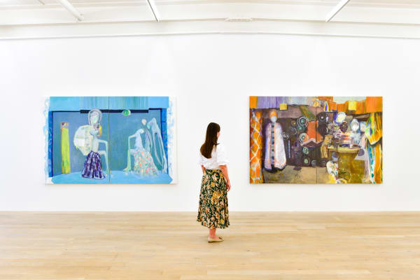Installation view, Valérie Favre: Bateaux des poètes, Galerie Peter Kilchmann, Zurich, Switzerland, 2021, Photo: Sebastian Schaub