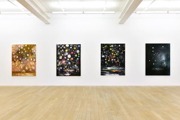 Installation view, Valérie Favre: Bateaux des poètes, Galerie Peter Kilchmann, Zurich, Switzerland, 2021, Photo: Sebastian Schaub