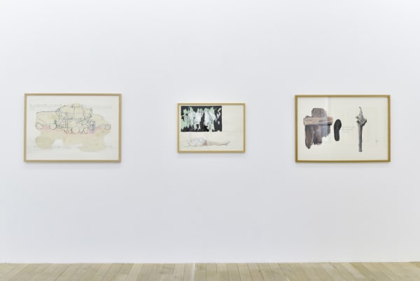 Installation view, Marc-Antoine Fehr: Les Adieux, Galerie Peter Kilchmann, Zurich, Switzerland, 2019, Photo: Sebastian Schaub