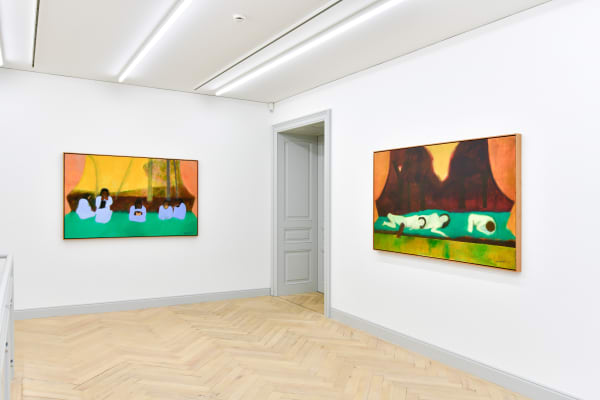Installation view, Beatriz González: Funebria, Galerie Peter Kilchmann, Zurich, Switzerland, 2021, Photo: Sebastian Schaub