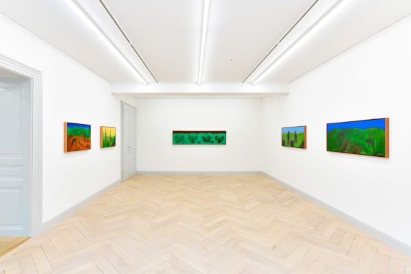 Installation view, Beatriz González: Funebria, Galerie Peter Kilchmann, Zurich, Switzerland, 2021, Photo: Sebastian Schaub