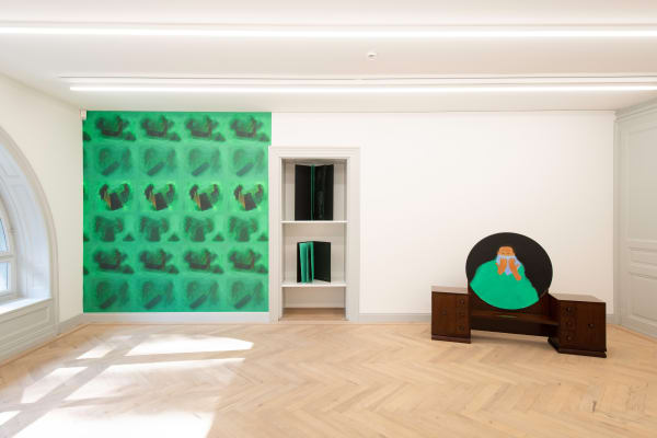 Installation view, Beatriz González: Funebria, Galerie Peter Kilchmann, Zurich, Switzerland, 2021, Photo: Sebastian Schaub